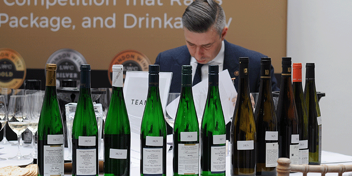 Judging at the London Wine Competition