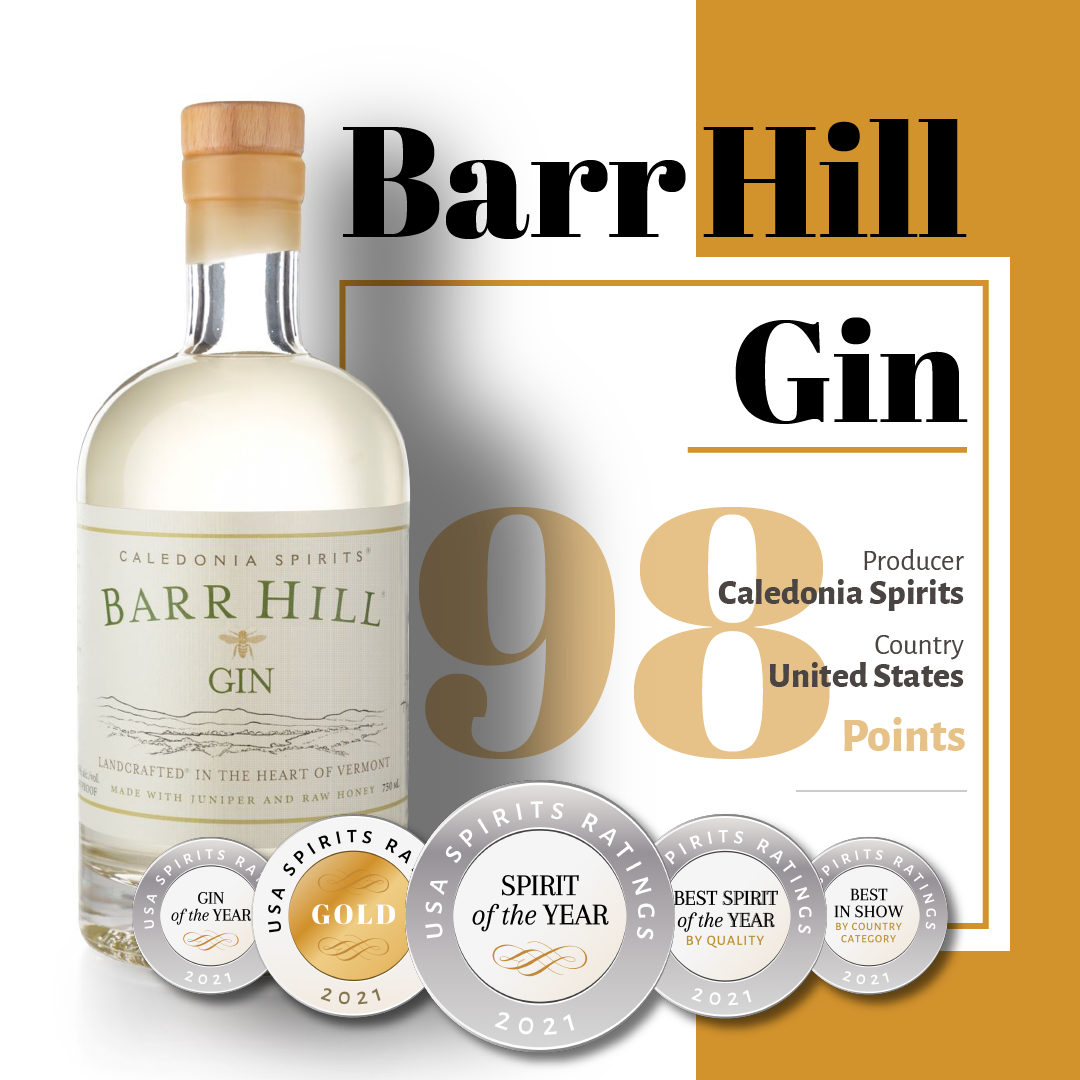 Spirit of the year: Barr Hill Gin, United States